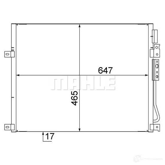 Радиатор кондиционера MAHLE ORIGINAL AC 564 000S R5RT ZL 1437580383 изображение 0