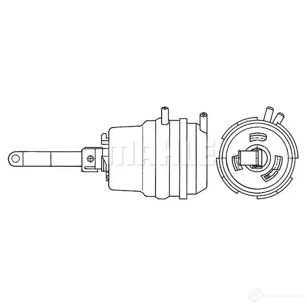 Привод заслонки отопителя салона MAHLE ORIGINAL 1437629071 6 KTKV0 AA 4 000P - Изображение 1
