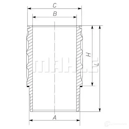 Гильза цилиндра MAHLE ORIGINAL ZDVU4L9 061 WN 26 00 2349810 061 WN 26 изображение 0