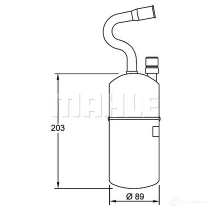 Осушитель кондиционера MAHLE ORIGINAL AD 34 000S 6PP3 F52 1437632432