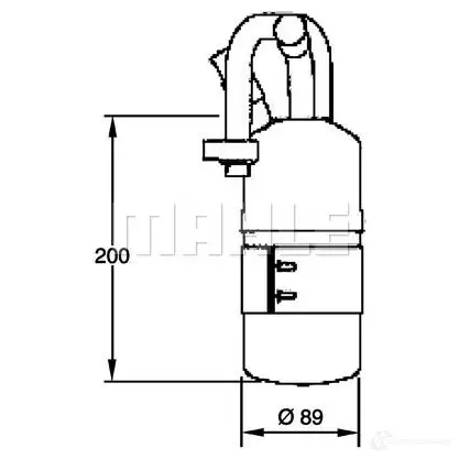 Осушитель кондиционера MAHLE ORIGINAL AD 282 000P 1437632379 GL1 3HNB изображение 0