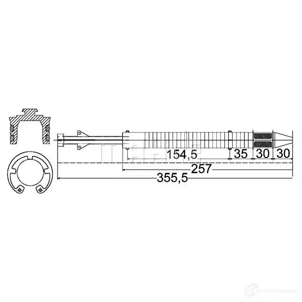 Осушитель кондиционера MAHLE ORIGINAL 1437632411 5QIC 0 AD 183 000P - Изображение 1
