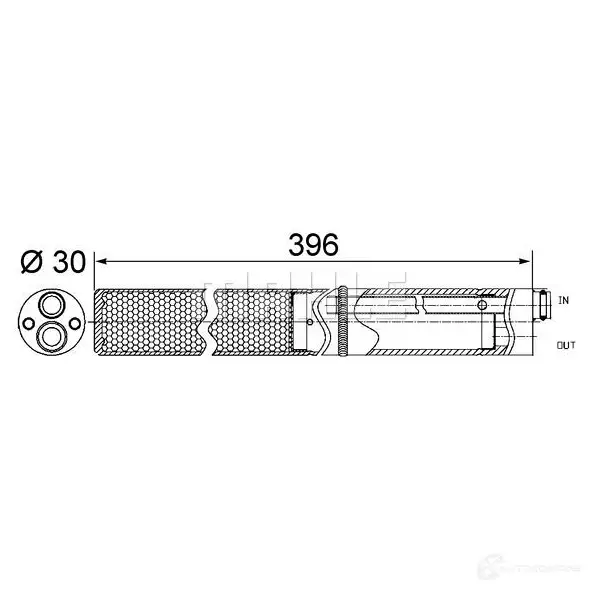 Осушитель кондиционера MAHLE ORIGINAL AD 244 001S KRK AJB7 1437644018 изображение 0