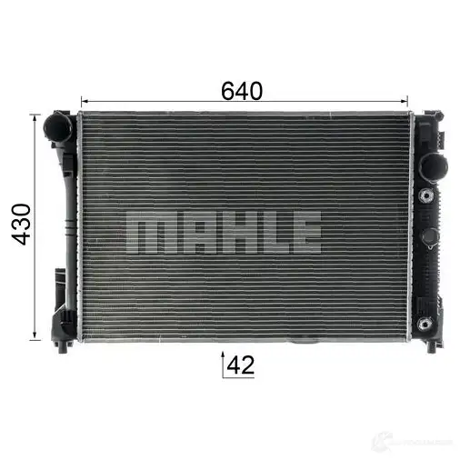 Радиатор охлаждения двигателя MAHLE ORIGINAL 1437635790 CR 1177 000S YCCU9 6N изображение 4