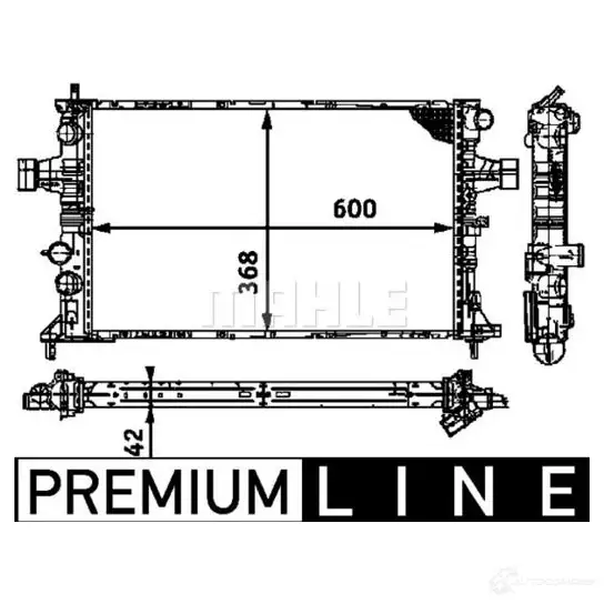 Радиатор охлаждения двигателя MAHLE ORIGINAL CP0S 0 1437581729 CR 319 000P изображение 1