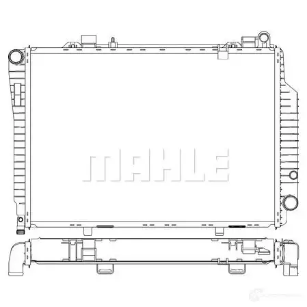 Радиатор охлаждения двигателя MAHLE ORIGINAL B8M9J 8 1437577588 CR 249 000S изображение 7