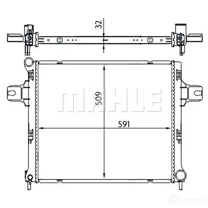 Радиатор охлаждения двигателя MAHLE ORIGINAL ZD 332MB CR 1696 000S 1437577405 изображение 11