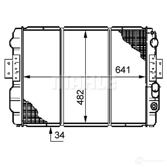 Радиатор охлаждения двигателя MAHLE ORIGINAL 1437581937 CR 633 000S TP H2N - Изображение 1
