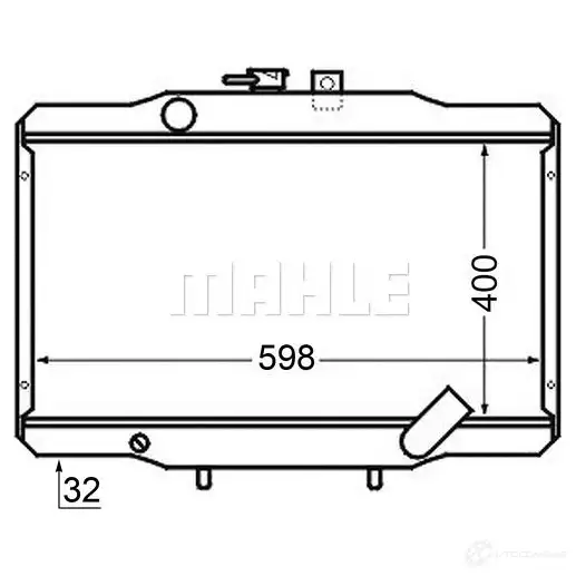 Радиатор охлаждения двигателя MAHLE ORIGINAL CR 141 000S 1437581705 1PYK0 Y2 изображение 5