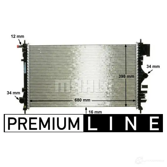 Радиатор охлаждения двигателя MAHLE ORIGINAL P9IE S 1437581553 CR 1097 000P изображение 7