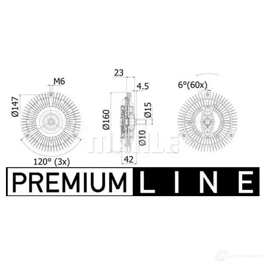 Радиатор охлаждения двигателя MAHLE ORIGINAL 1437577612 CR 2231 000P EA1J 8 - Изображение 1
