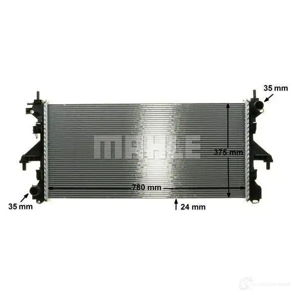 Радиатор охлаждения двигателя MAHLE ORIGINAL 1437577873 X3O 0N CR 1068 000P изображение 6