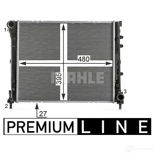 Радиатор охлаждения двигателя MAHLE ORIGINAL 1437578447 OGEWO MY CR 2000 000P изображение 4