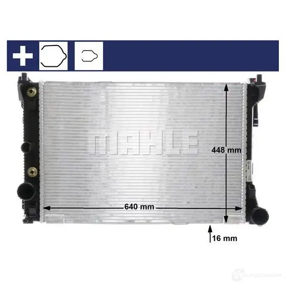 Радиатор системы охлаждения MAHLE ORIGINAL E AFWTKY CR988000S 1437578567 изображение 8