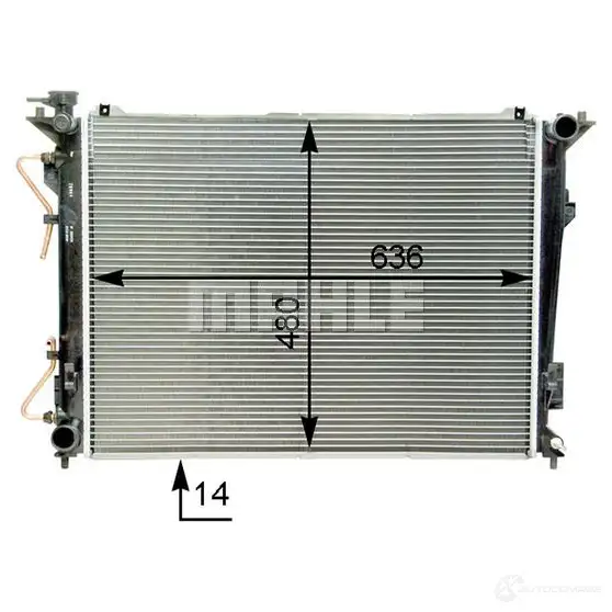 Радиатор охлаждения двигателя MAHLE ORIGINAL 5ZL PZK CR 1338 000P 1437579863 - Изображение 1
