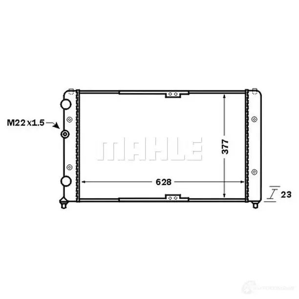 Радиатор охлаждения двигателя MAHLE ORIGINAL CR 1535 000S RA1 I6 1437637071 изображение 5