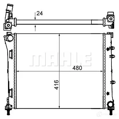 Радиатор охлаждения двигателя MAHLE ORIGINAL 1437637082 CR 2000 000S X2SP 6 изображение 4