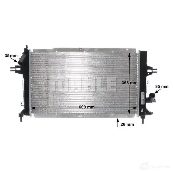 Радиатор охлаждения двигателя MAHLE ORIGINAL CR 1687 000S 4OTBS F 1437636967 изображение 8