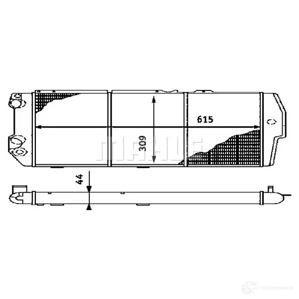 Радиатор охлаждения двигателя MAHLE ORIGINAL L 1RJD30 1437584465 CR 404 000S изображение 0