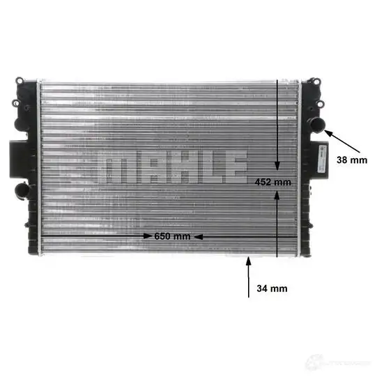 Радиатор охлаждения двигателя MAHLE ORIGINAL RZVB 5B9 1437581711 CR 1551 000S изображение 9