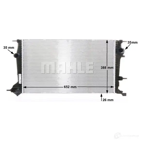 Радиатор охлаждения двигателя MAHLE ORIGINAL 1437580774 CR 21 000S CIG84 M8 изображение 7