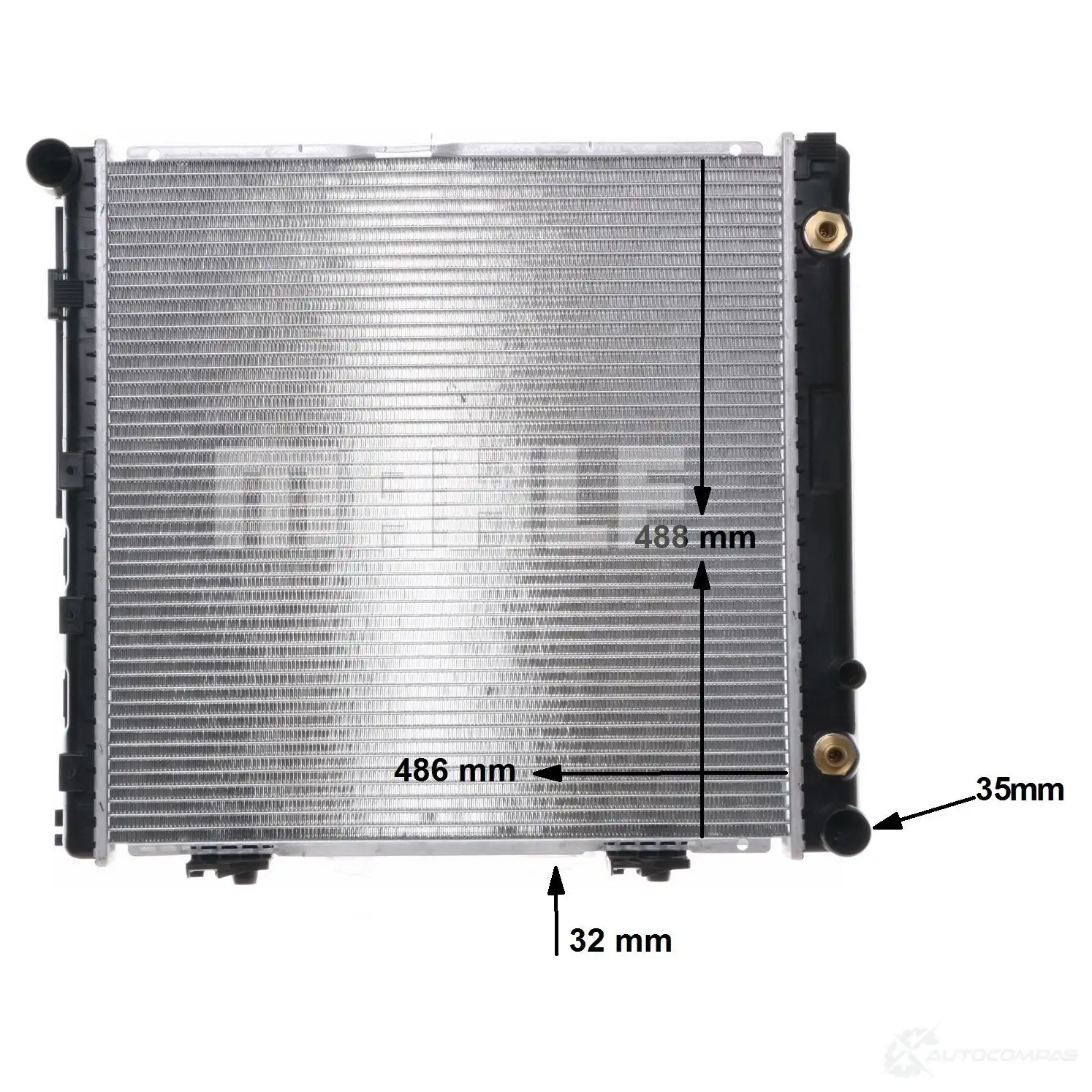 Радиатор охлаждения двигателя MAHLE ORIGINAL YCP TG1 1437577207 CR 291 000S - Изображение 1