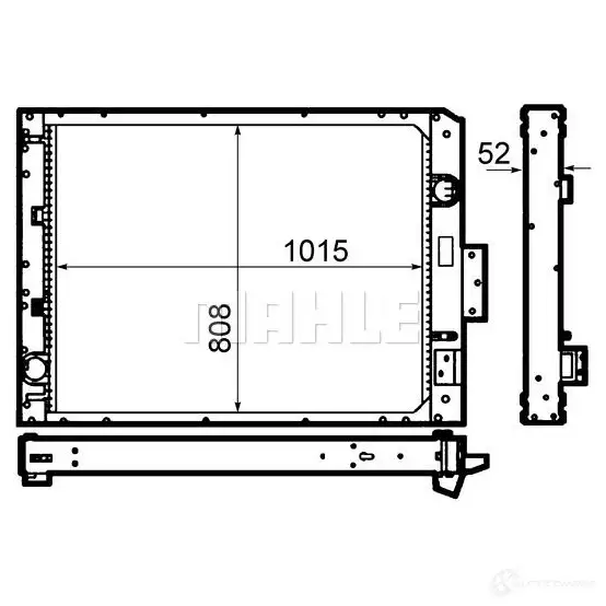 Радиатор охлаждения двигателя MAHLE ORIGINAL CR 1910 000P 1437636225 A3Q4 W изображение 0