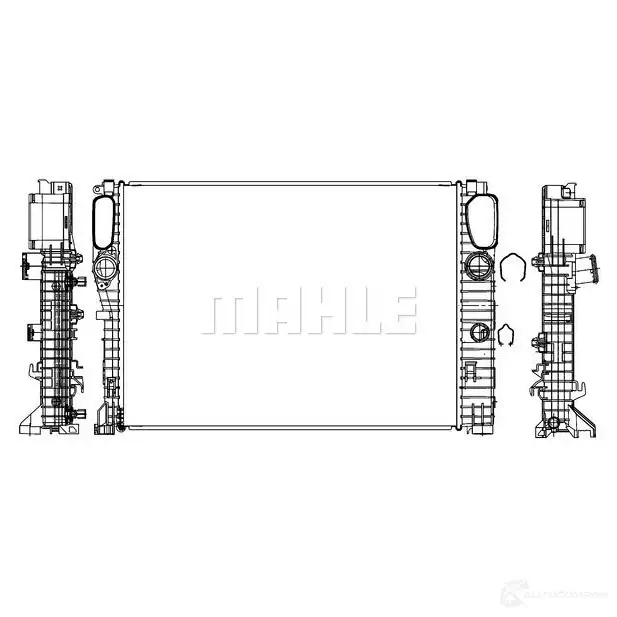 Радиатор охлаждения двигателя MAHLE ORIGINAL CR 37 000S 1437576728 ZPR0 92
