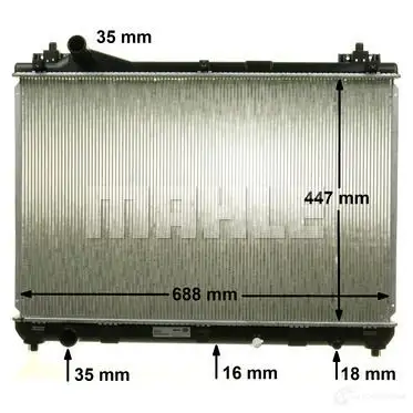 Радиатор охлаждения двигателя MAHLE ORIGINAL CM CHO CR 1871 000S 1437577784 изображение 6