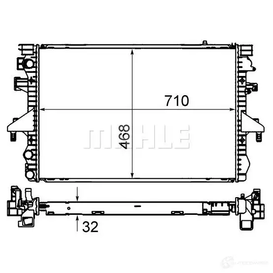 Радиатор системы охлаждения MAHLE ORIGINAL MS DF6 CR585000S 1437577751 изображение 5