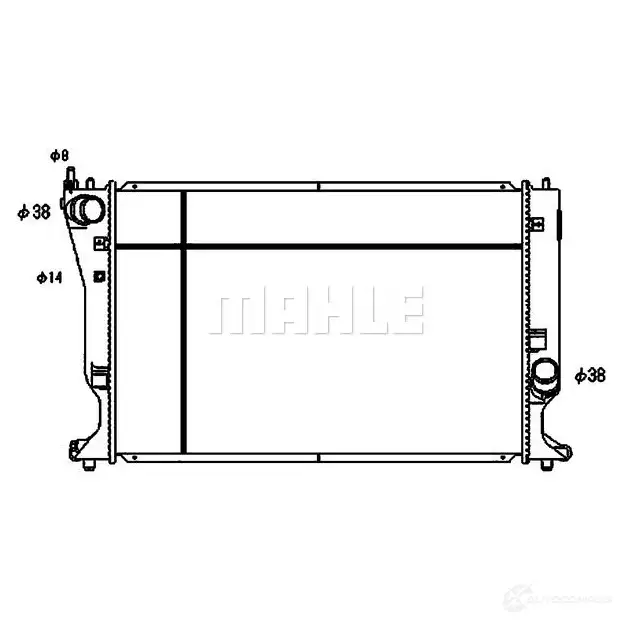 Радиатор охлаждения двигателя MAHLE ORIGINAL CR 1080 000S L9YXWJ 6 1437578570 изображение 3