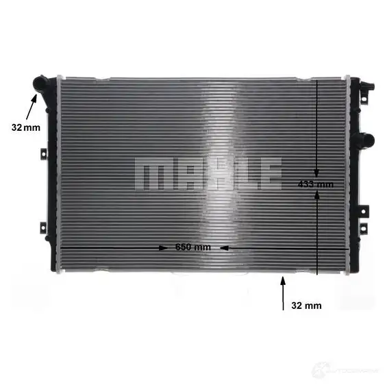 Радиатор охлаждения двигателя MAHLE ORIGINAL CR 813 000S 1437580253 SREV R изображение 6
