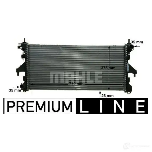 Радиатор охлаждения двигателя MAHLE ORIGINAL CR 885 000P 1437579675 H47QS S изображение 7