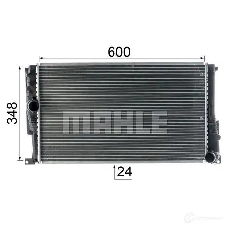 Радиатор охлаждения двигателя MAHLE ORIGINAL CR 824 000P VJ5 FV 1437577840 изображение 5