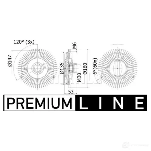 Радиатор охлаждения двигателя MAHLE ORIGINAL 1437580219 CR 2225 000P E CCENH4 - Изображение 1
