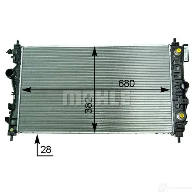 Радиатор охлаждения двигателя MAHLE ORIGINAL 1437577048 9JA9 W CR 2117 000P изображение 0