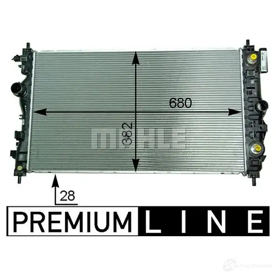 Радиатор охлаждения двигателя MAHLE ORIGINAL 1437577048 9JA9 W CR 2117 000P изображение 1