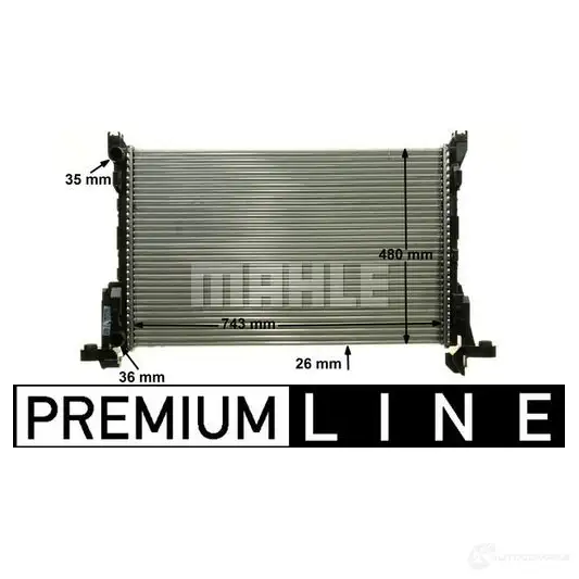 Радиатор охлаждения двигателя MAHLE ORIGINAL MYW7 0AP CR 85 000P 1437580891 изображение 1