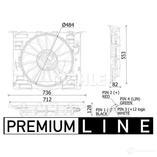 Радиатор охлаждения двигателя MAHLE ORIGINAL 6E0 Y2Y 1437581292 CR 2321 000P изображение 0
