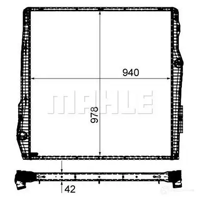 Радиатор охлаждения двигателя MAHLE ORIGINAL TMX BUL CR 2093 000P 1437636439