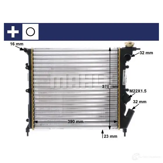 Радиатор охлаждения двигателя MAHLE ORIGINAL FIHR 7V CR 642 000S 1437584589 изображение 9