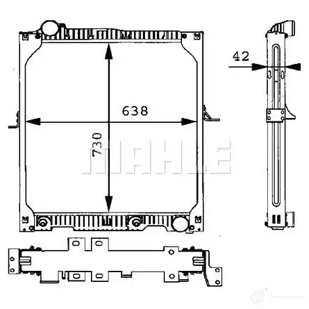 Радиатор охлаждения двигателя MAHLE ORIGINAL CR 663 000P DE FZJSH 1437636816 - Изображение 1