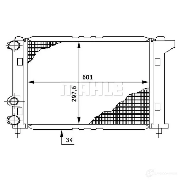 Радиатор охлаждения двигателя MAHLE ORIGINAL CR 146 000S QK 074 1437584829