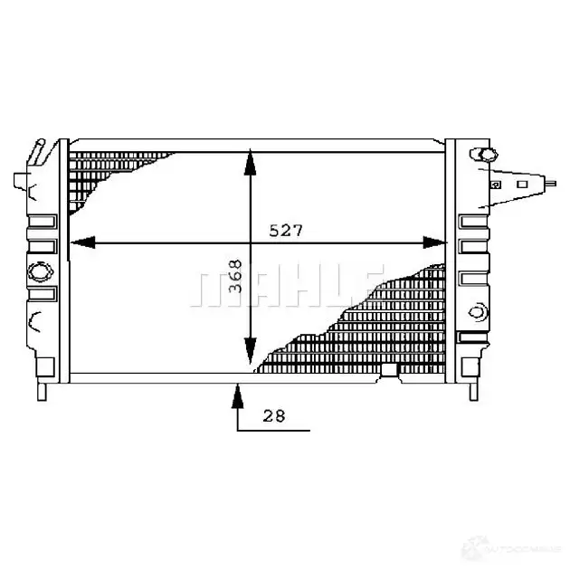Радиатор охлаждения двигателя MAHLE ORIGINAL MGN 1QBF 1437584962 CR 437 000S