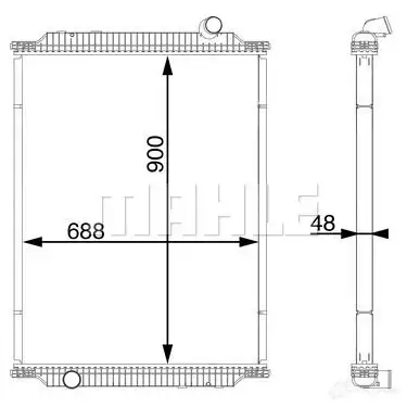 Радиатор охлаждения двигателя MAHLE ORIGINAL CR 717 000S UX SVG 1437573693