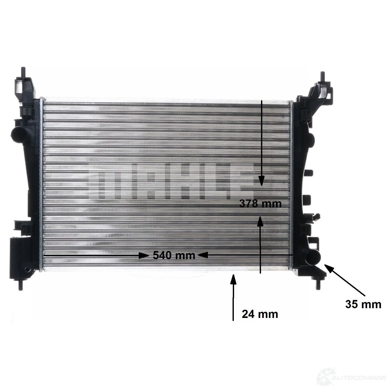Радиатор охлаждения двигателя MAHLE ORIGINAL YSPR N7O 1437587905 CR 1182 000S - Изображение 1