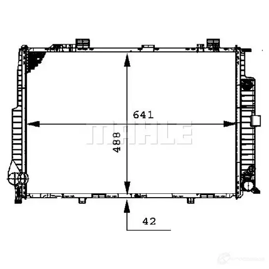 Радиатор охлаждения двигателя MAHLE ORIGINAL 1437581760 DVI2 EN CR 289 000P изображение 3