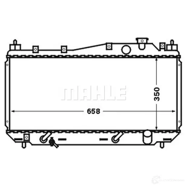 Радиатор охлаждения двигателя MAHLE ORIGINAL CR 1458 000S UG8G 68 1437588075 изображение 0