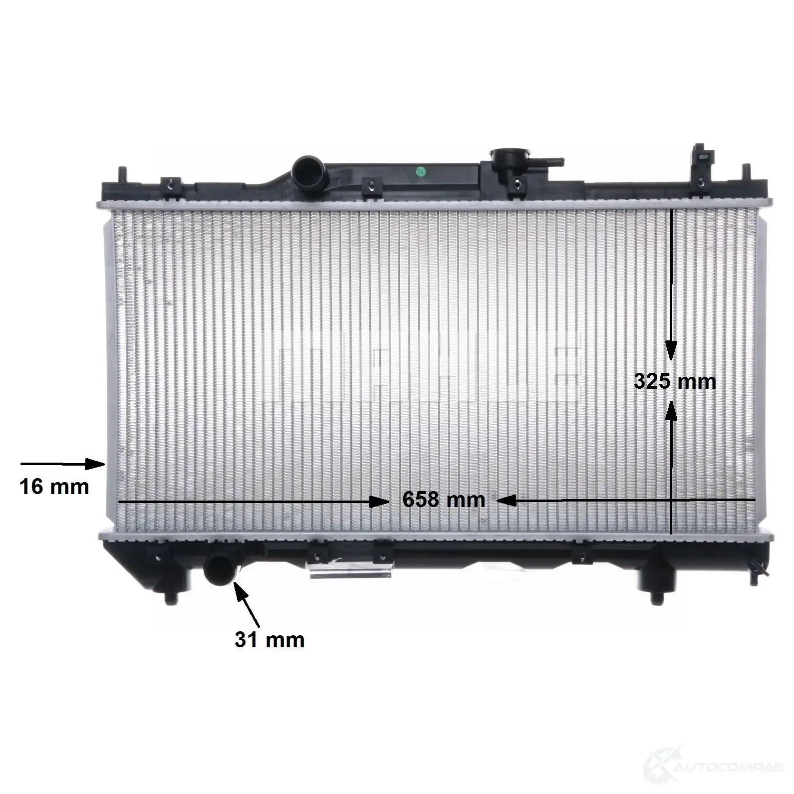 Радиатор охлаждения двигателя MAHLE ORIGINAL 1B5 UE9M CR 543 000S 1437573566 - Изображение 1