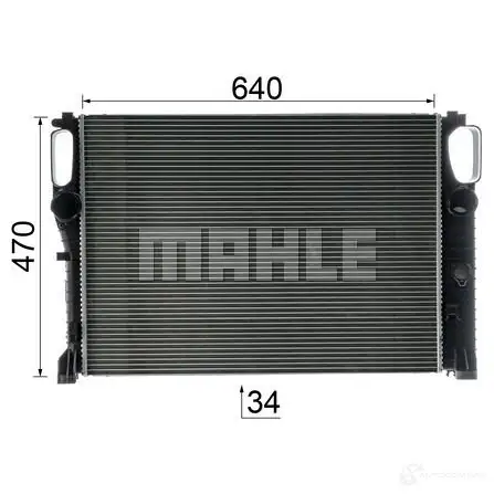 Радиатор охлаждения двигателя MAHLE ORIGINAL 1437635571 CR 37 000P IF ACKTV изображение 4